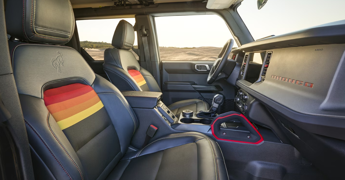 Ford Bronco interior seating