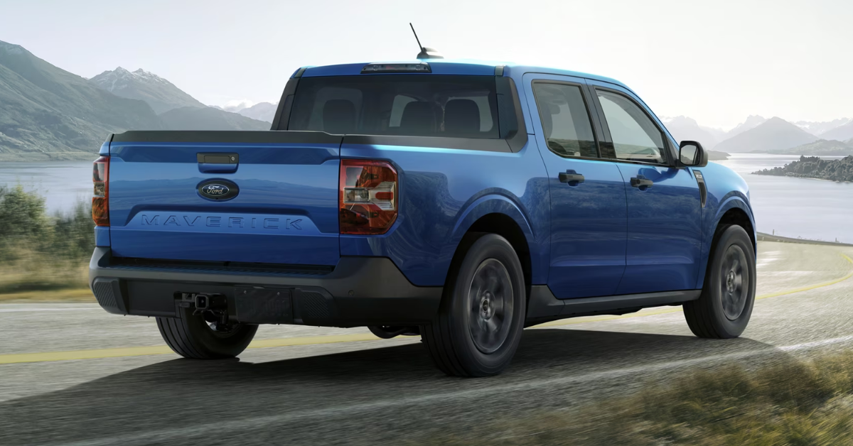 2025 Ford Maverick Driving in front of a lake