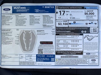 2025 Ford Mustang Dark Horse Fastback