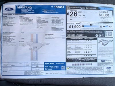 2026 Ford Mustang EcoBoost Fastback