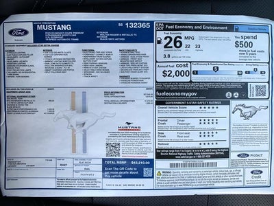 2025 Ford Mustang EcoBoost Premium Fastback