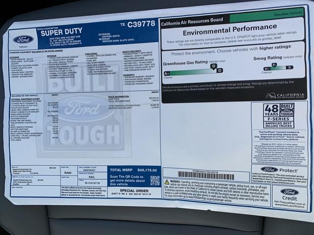 2026 Ford Super Duty F-250 SRW XL 2WD Reg Cab 8' Box