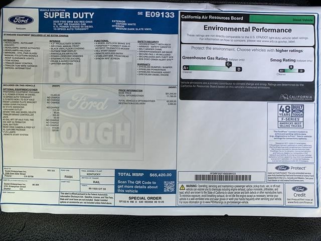 2025 Ford Super Duty F-350 DRW XL 2WD Reg Cab 169" WB 84" CA