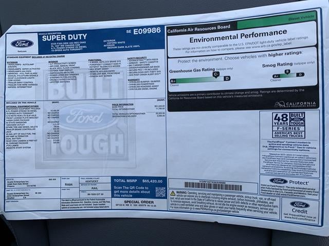 2025 Ford Super Duty F-350 DRW XL 2WD Reg Cab 169" WB 84" CA