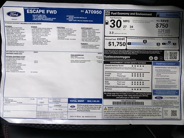 2025 Ford Escape ST-Line FWD