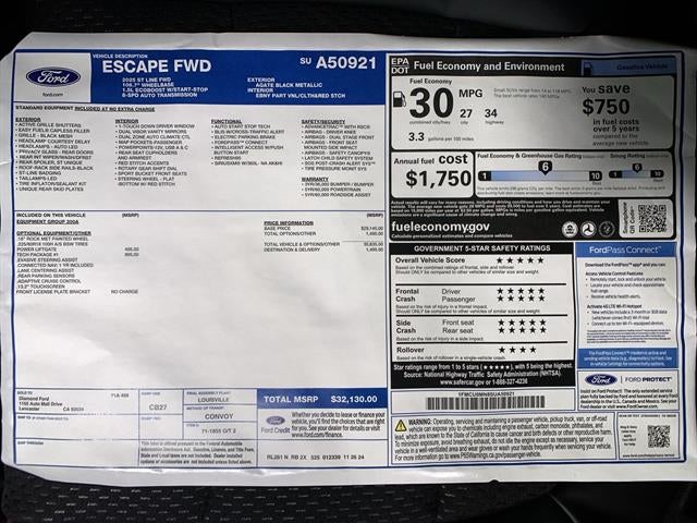 2025 Ford Escape ST-Line FWD