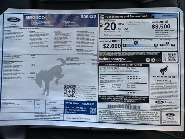 2025 Ford Bronco Big Bend 4 Door 4x4