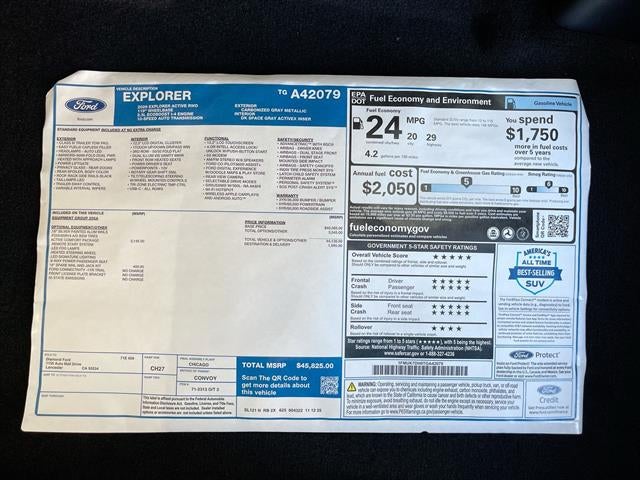 2026 Ford Explorer Active w/200A Pkg RWD