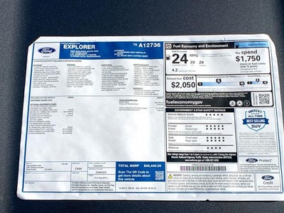 2026 Ford Explorer Active w/100A Pkg RWD