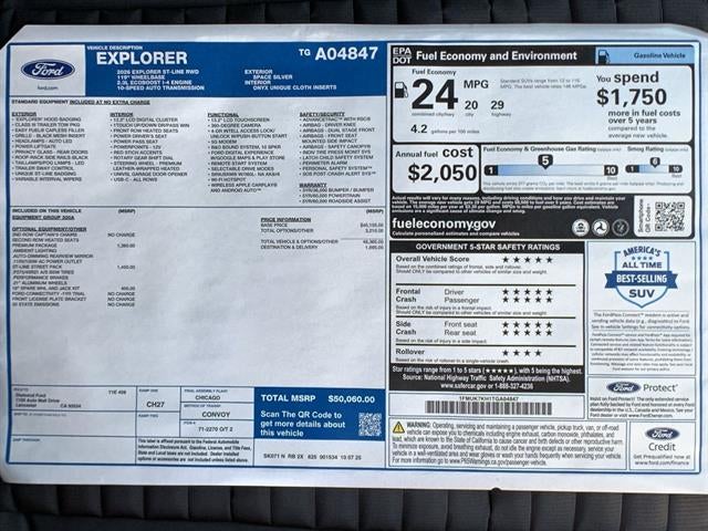 2026 Ford Explorer ST-Line RWD