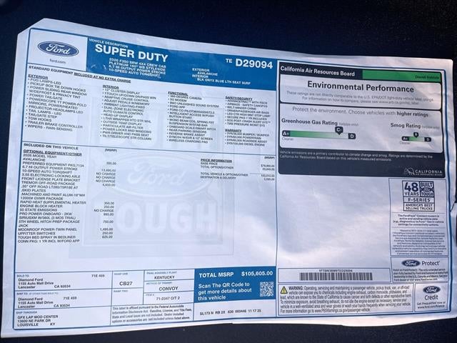 2026 Ford Super Duty F-350 SRW Platinum 4WD Crew Cab 6.75' Box