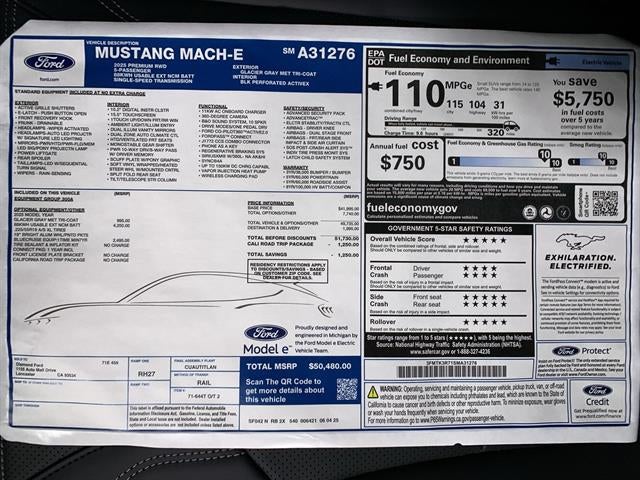 2025 Ford Mustang Mach-E Premium RWD