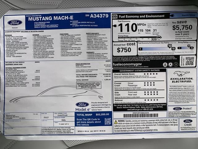 2025 Ford Mustang Mach-E Premium RWD