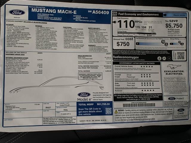 2025 Ford Mustang Mach-E Premium RWD