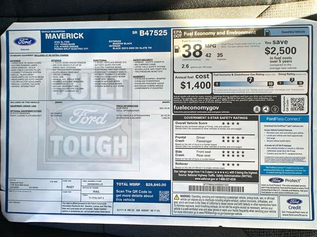 2025 Ford Maverick XL FWD SuperCrew