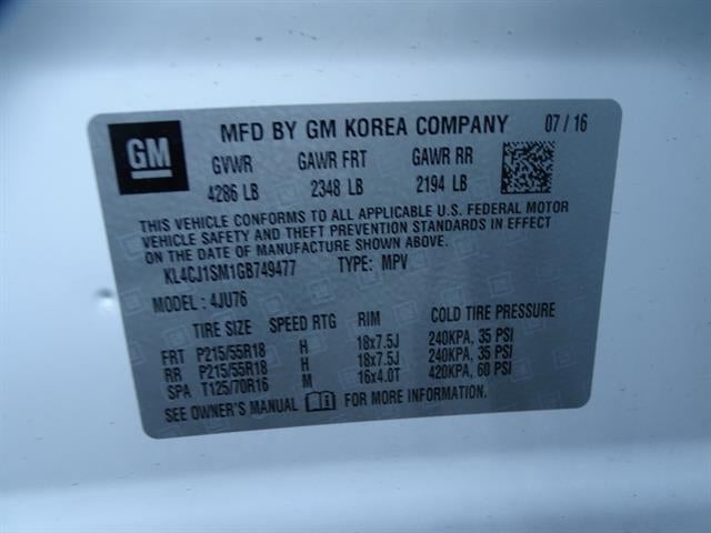 2016 Buick Encore Sport Touring