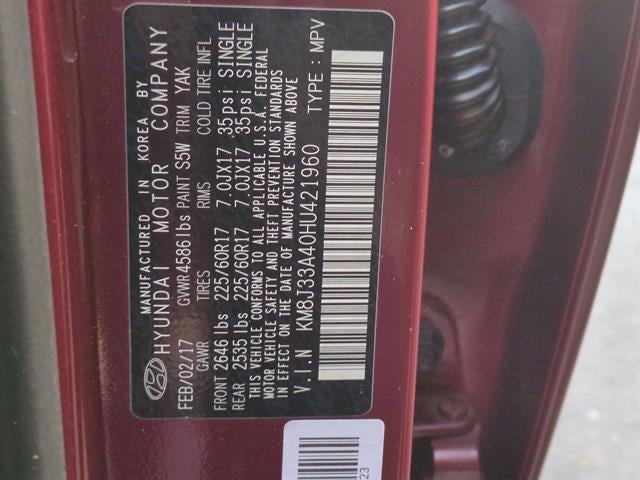 2017 Hyundai Tucson SE Plus