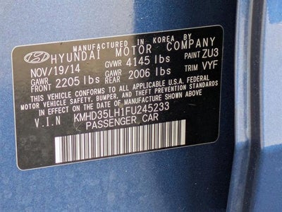 2015 Hyundai Elantra GT Base