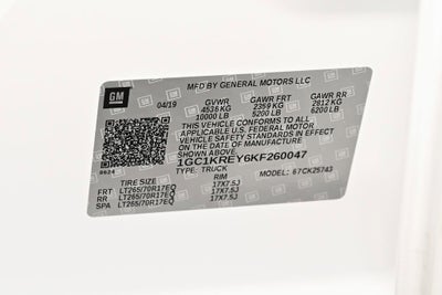 2019 Chevrolet Silverado 2500 HD Work Truck