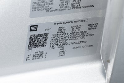 2022 Chevrolet Silverado 1500 Custom