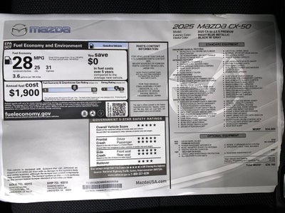 2025 Mazda Mazda CX-50 2.5 S Premium Package