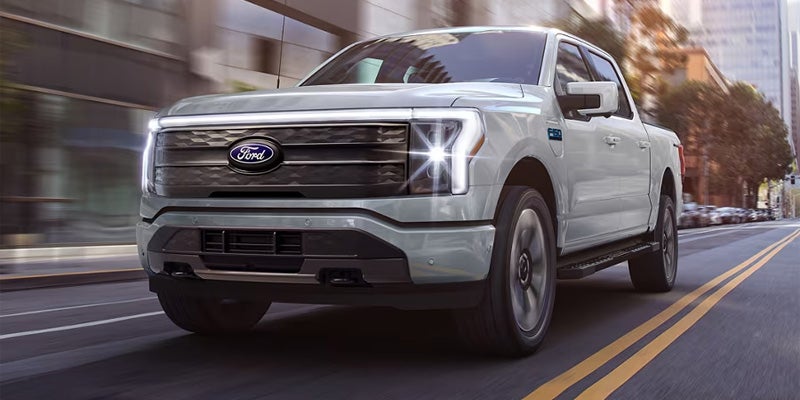 Ford F-150 Lightning on road