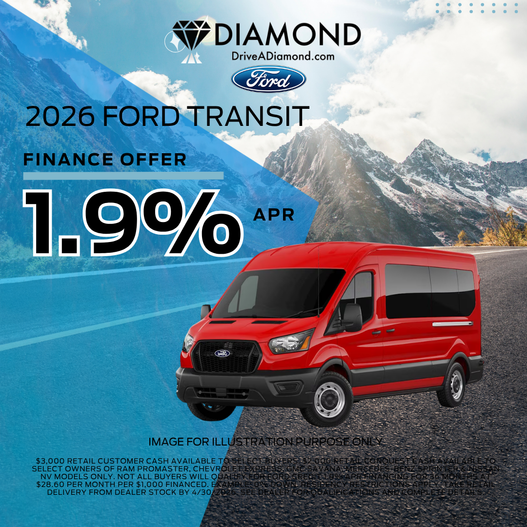 1.9% APR FOR 2026 FORD TRANSIT
