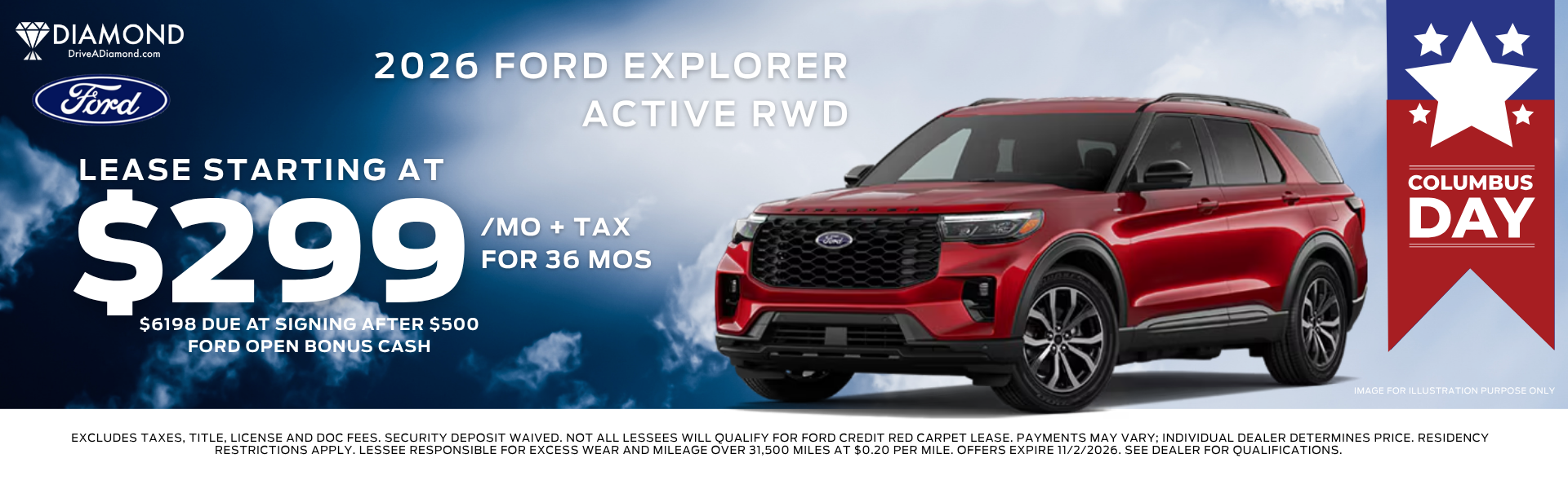 2026 Ford Explorer Active RWD 200A