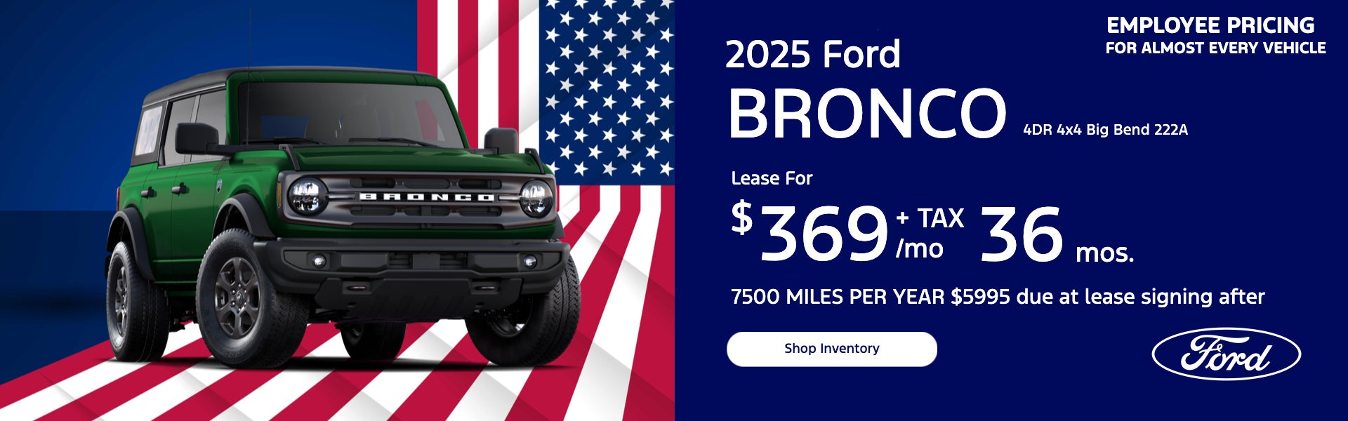 2025 FORD BRONCO 4DR 4x4 Big Bend 222A