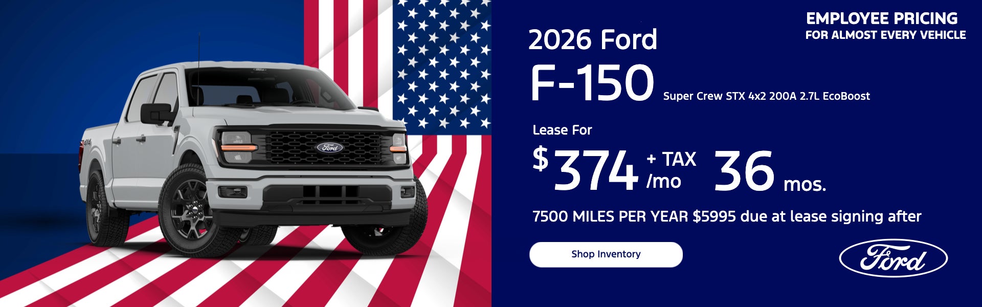 2026 FORD F-150 Super Crew STX 4x2 200A 2.7L EcoBoost