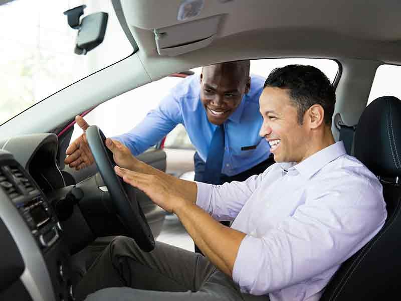 Diamond Ford in Lancaster CA customer buying car