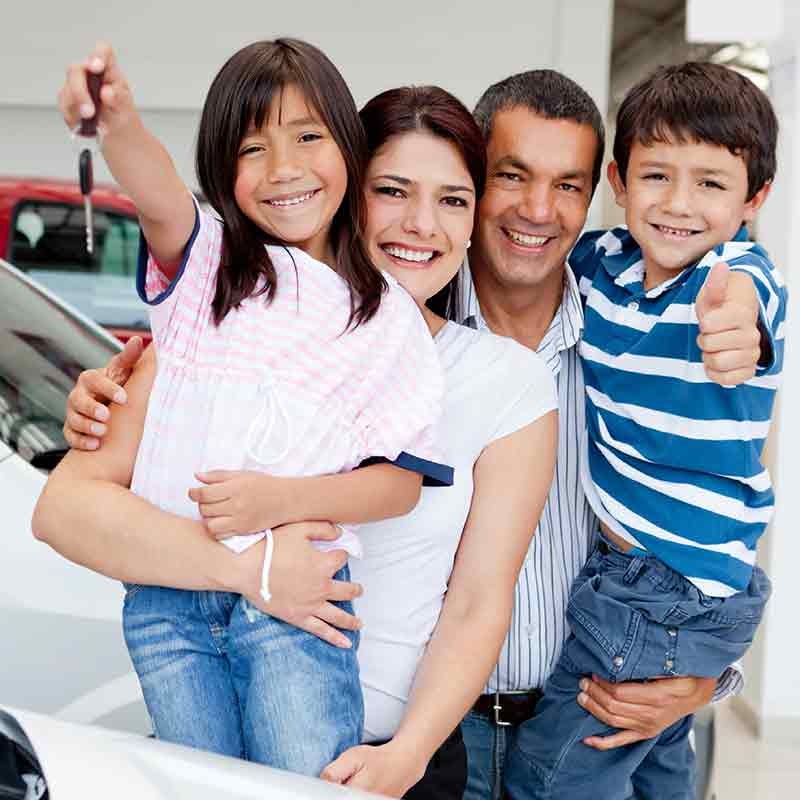Diamond Ford in Lancaster CA family buying a car